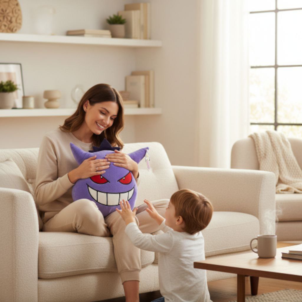 Peluche del personaje de Pokémon, Gengar De 25cm. Envío gratis