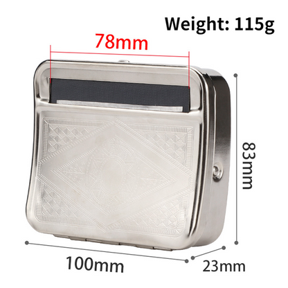 Metal Tobacco Roller and Cigarette Case for Men