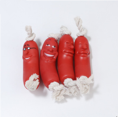 Juguete de salchicha para mascotas: cuerda para masticar duradera para perros de entrenamiento