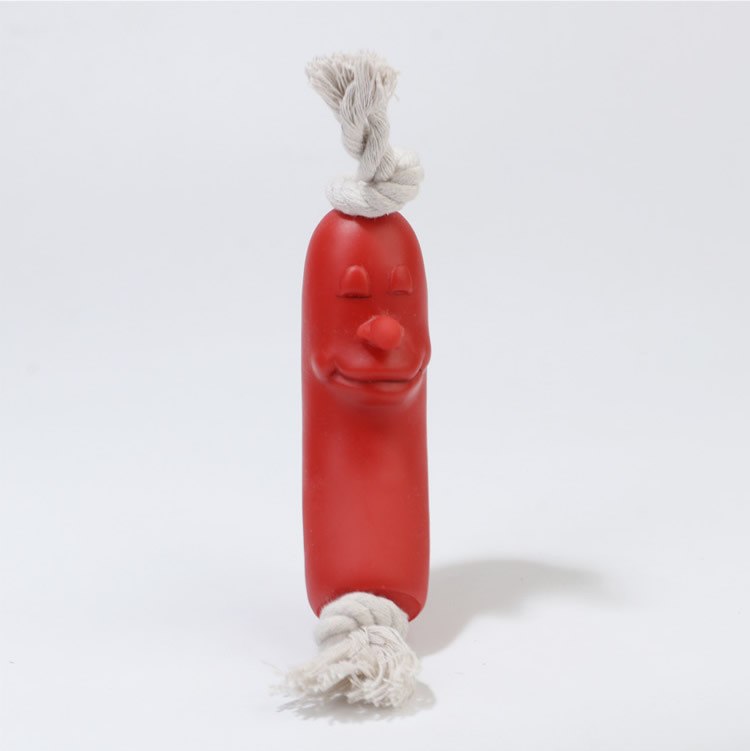 Juguete de salchicha para mascotas: cuerda para masticar duradera para perros de entrenamiento