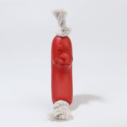Juguete de salchicha para mascotas: cuerda para masticar duradera para perros de entrenamiento