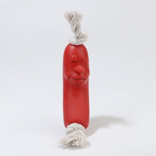 Juguete de salchicha para mascotas: cuerda para masticar duradera para perros de entrenamiento