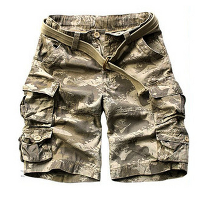 Pantalones Cortos de Trabajo Casual para Hombre con Múltiples Bolsillos