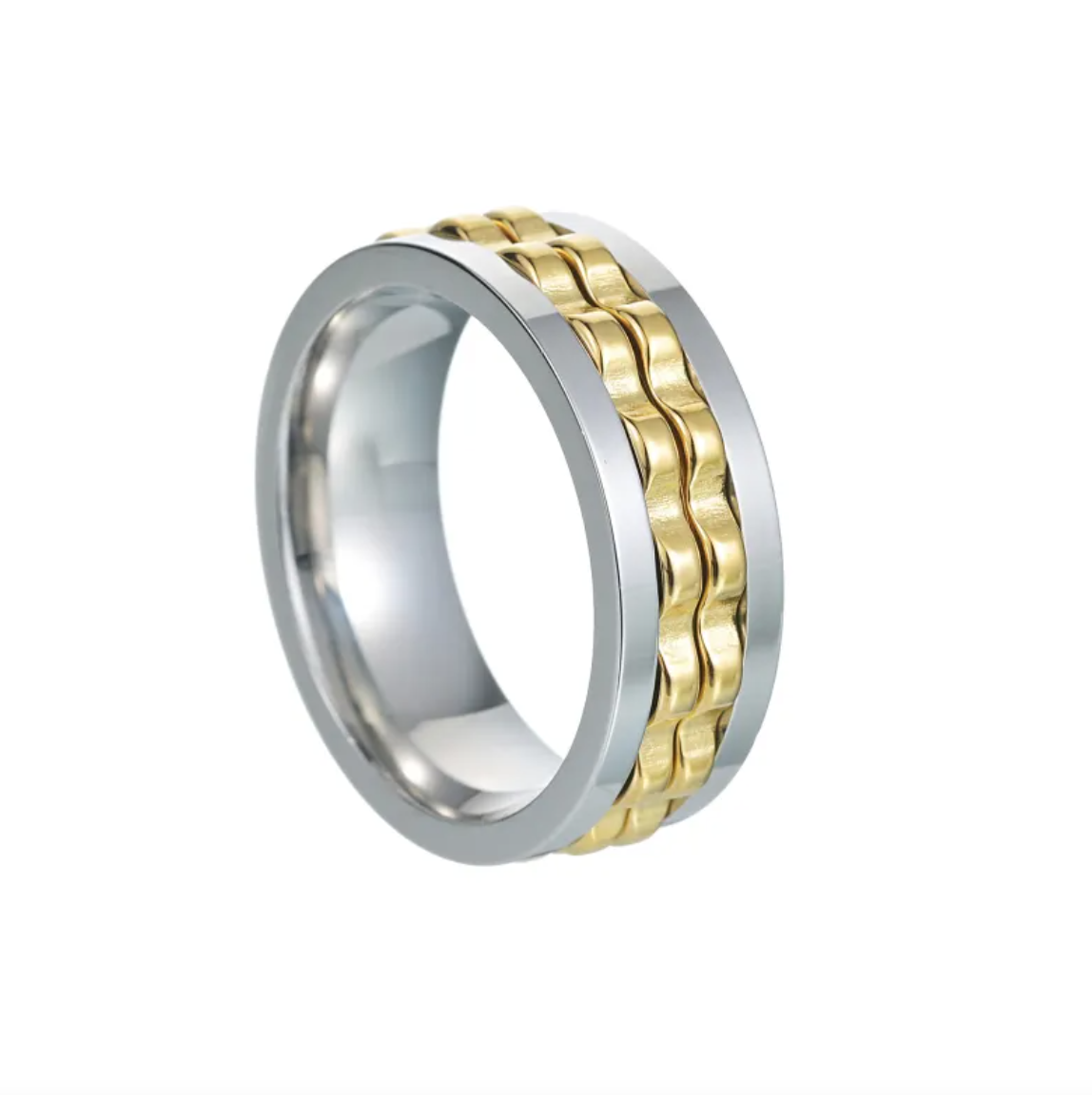 Anillo de Descompresión con Engranajes - Acero Inoxidable, No se Desvanece ENVIO GRATIS