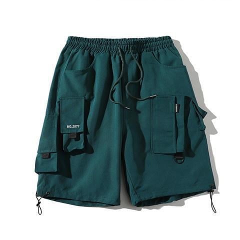 Pantalones cortos de trabajo informales funcionales con múltiples bolsillos para hombre