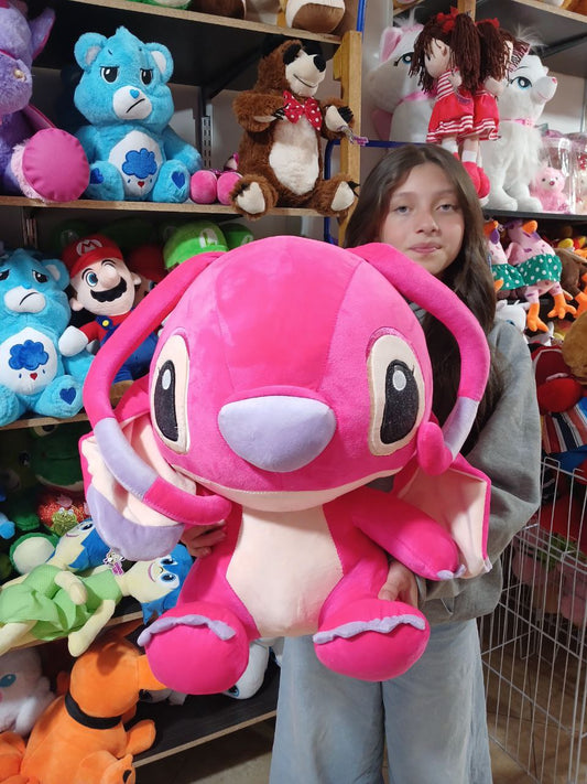 Peluche Stitch Angel cabezón mediano de 70cm  lilo y stichs  envio gratis