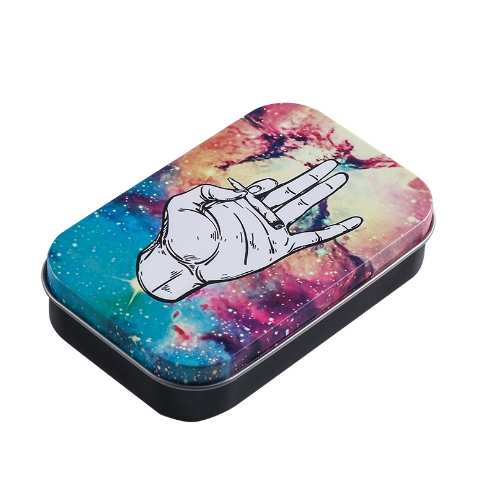 Caja Metálica Portátil para Tabaco con Patrones Personalizados
