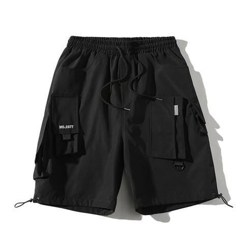 Pantalones cortos de trabajo informales funcionales con múltiples bolsillos para hombre