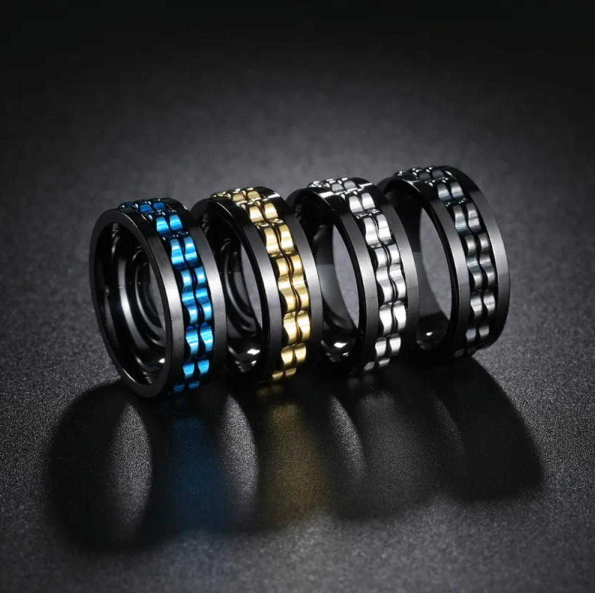 Anillo de Descompresión con Engranajes - Acero Inoxidable, No se Desvanece ENVIO GRATIS