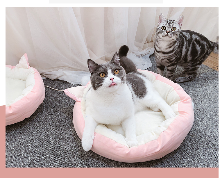 Cama Cálida para Perros y Cojín Lavable para Gatos