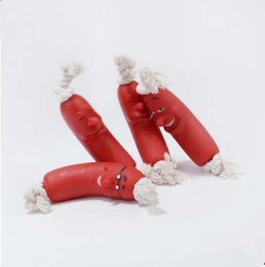 Juguete de salchicha para mascotas: cuerda para masticar duradera para perros de entrenamiento
