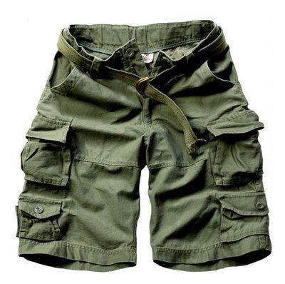 Pantalones Cortos de Trabajo Casual para Hombre con Múltiples Bolsillos