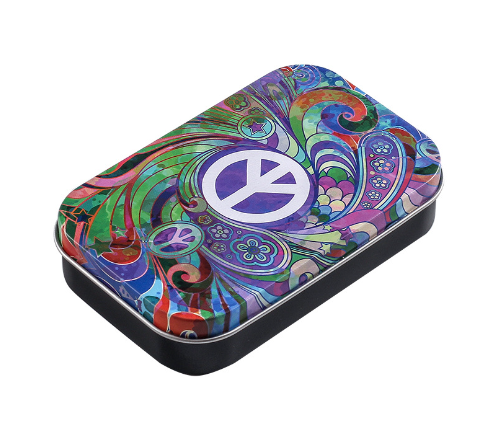 Caja Metálica Portátil para Tabaco con Patrones Personalizados