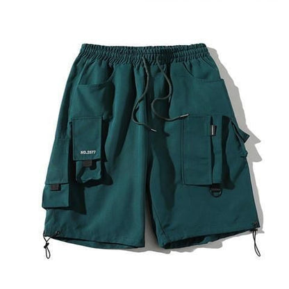 Pantalones cortos de trabajo informales funcionales con múltiples bolsillos para hombre