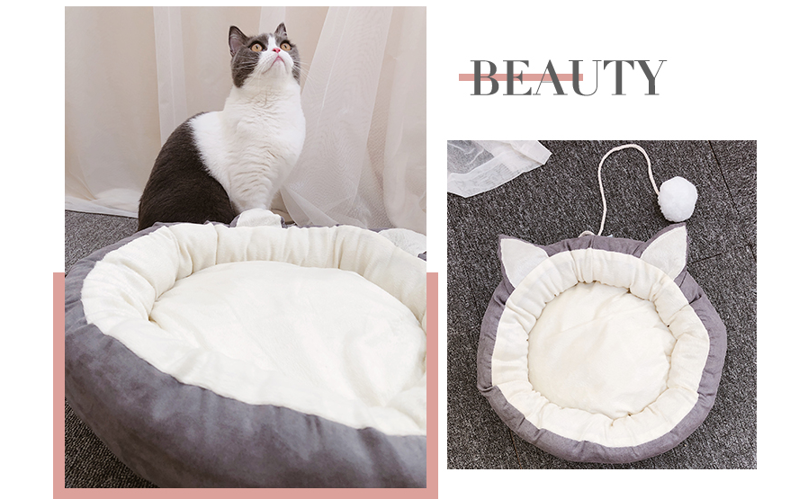 Cama Cálida para Perros y Cojín Lavable para Gatos