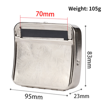 Metal Tobacco Roller and Cigarette Case for Men