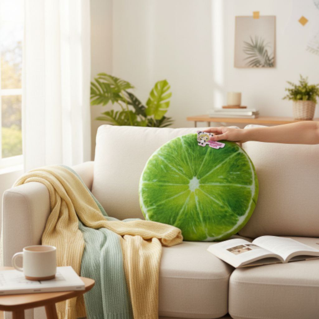 Peluche rodaja de limón de 25cm. Envío gratis