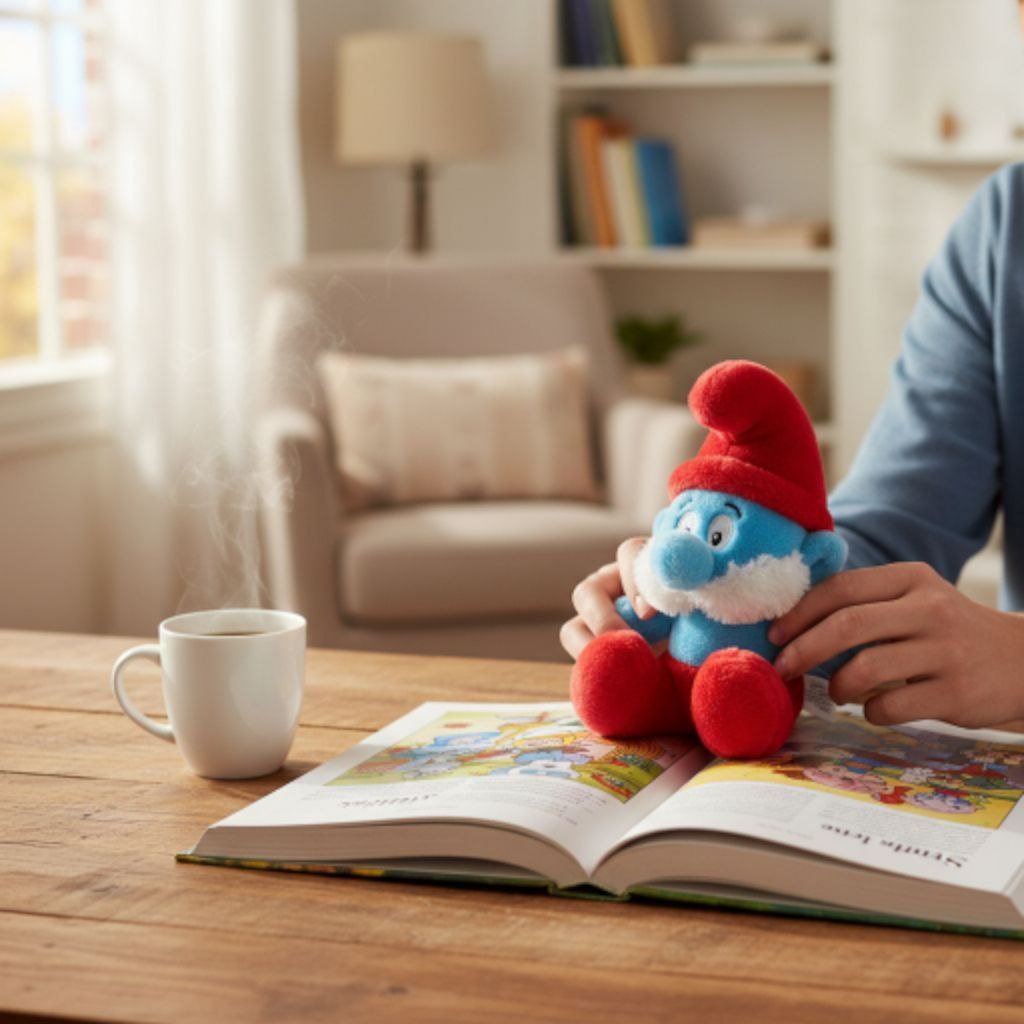 Peluche papá pitufo de 20cm.  Envío gratis